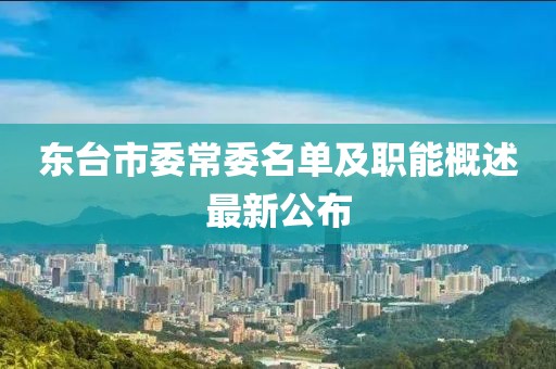 東臺市委常委名單及職能概述最新公布