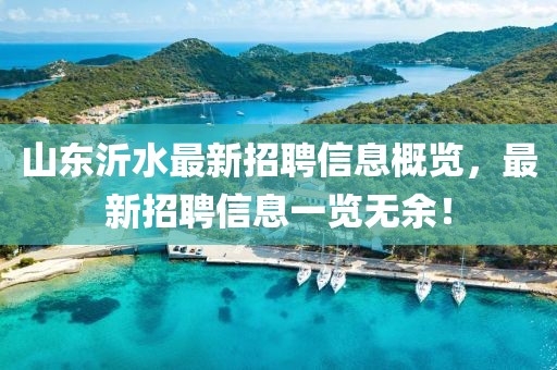 山東沂水最新招聘信息概覽，最新招聘信息一覽無余！