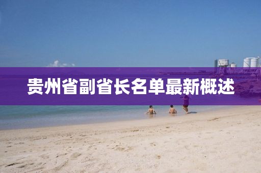 貴州省副省長(zhǎng)名單最新概述