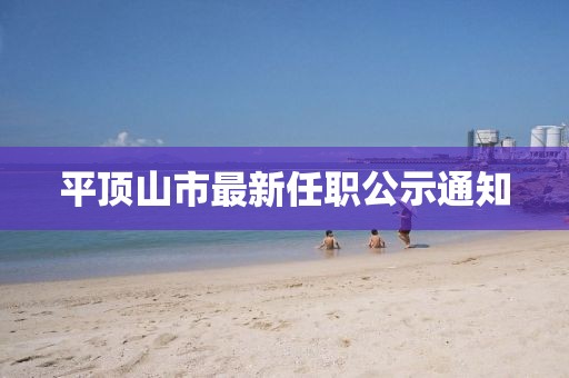 平頂山市最新任職公示通知