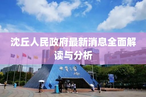 沈丘人民政府最新消息全面解讀與分析