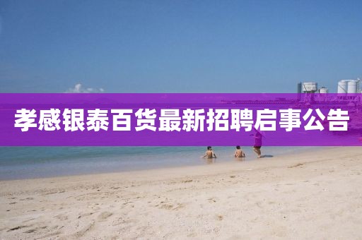 孝感銀泰百貨最新招聘啟事公告