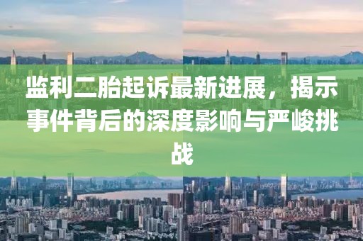 監(jiān)利二胎起訴最新進(jìn)展，揭示事件背后的深度影響與嚴(yán)峻挑戰(zhàn)