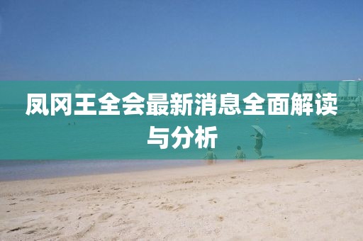 鳳岡王全會(huì)最新消息全面解讀與分析