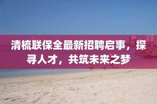 清梳聯(lián)保全最新招聘啟事，探尋人才，共筑未來之夢(mèng)