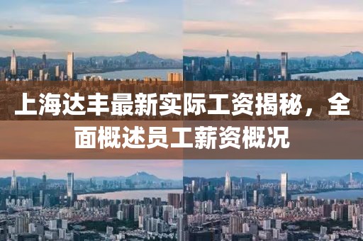 上海達豐最新實際工資揭秘，全面概述員工薪資概況