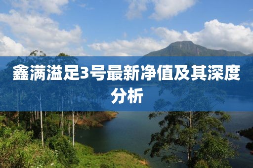 鑫滿溢足3號最新凈值及其深度分析